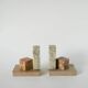 Pair of marble bookends, Domino model, 1950