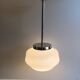 Lustre bistro - White opaline globe - 1950