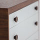 Decorative cabinet in wenge wood designed in the 1970s