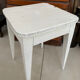 Vintage white wooden stool