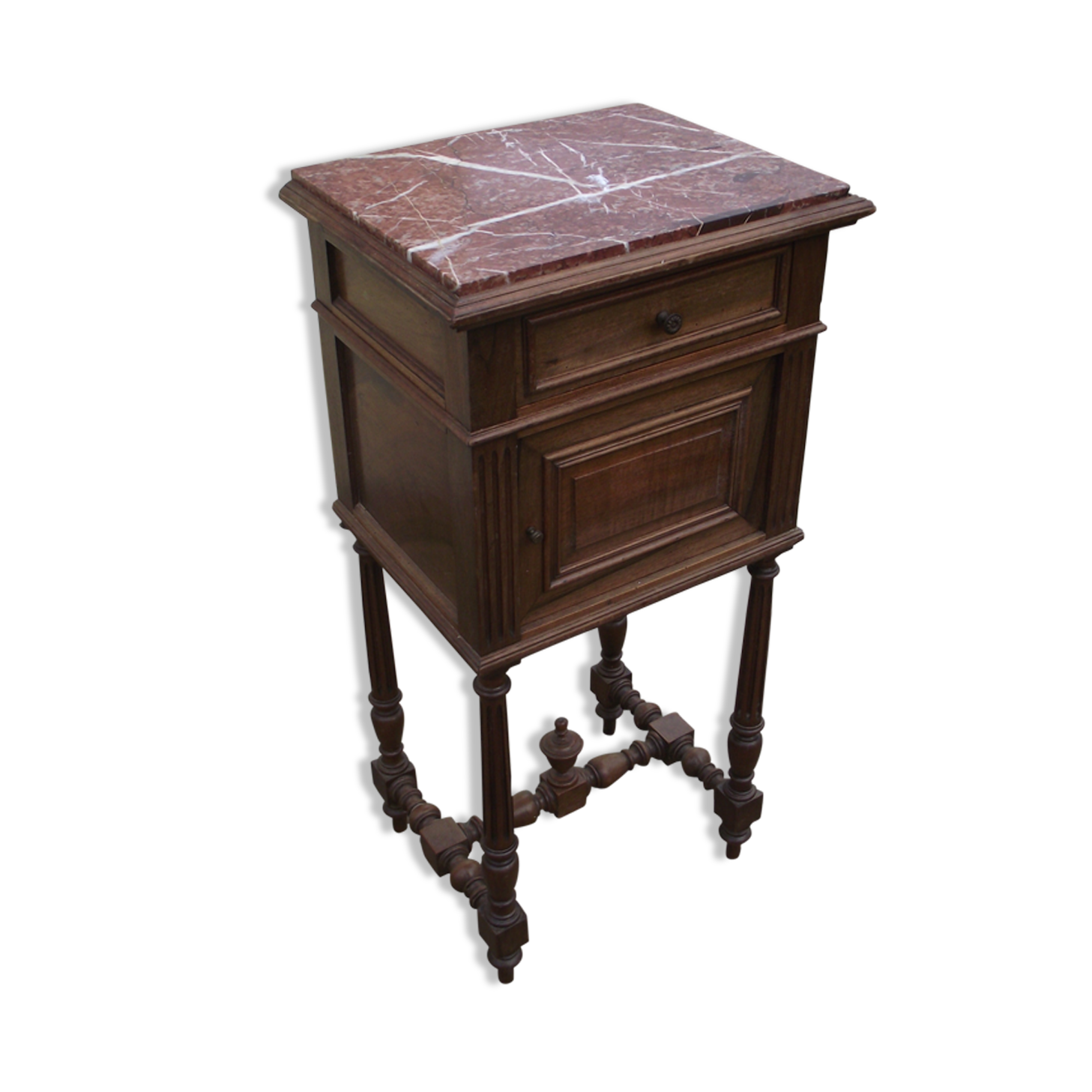 Nightstand Louis XVI style Walnut beginning 20 eme