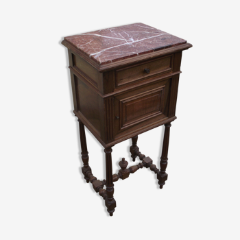 Nightstand Louis XVI style Walnut beginning 20 eme