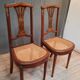 Pair ef chair canées 1930