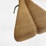 1 X  Postmodern 1980s Dining Side Rope Chair