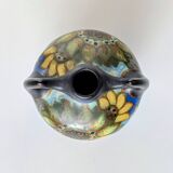 Handled Vase Gouda - Decor "Zonnebloem" (Sunflower) - Netherlands, 1930/50