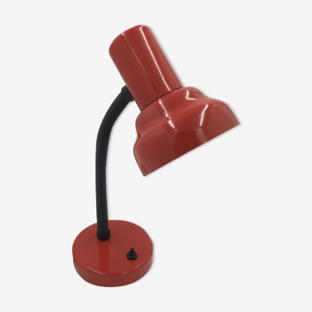 Lampe de bureau rouge accordéon