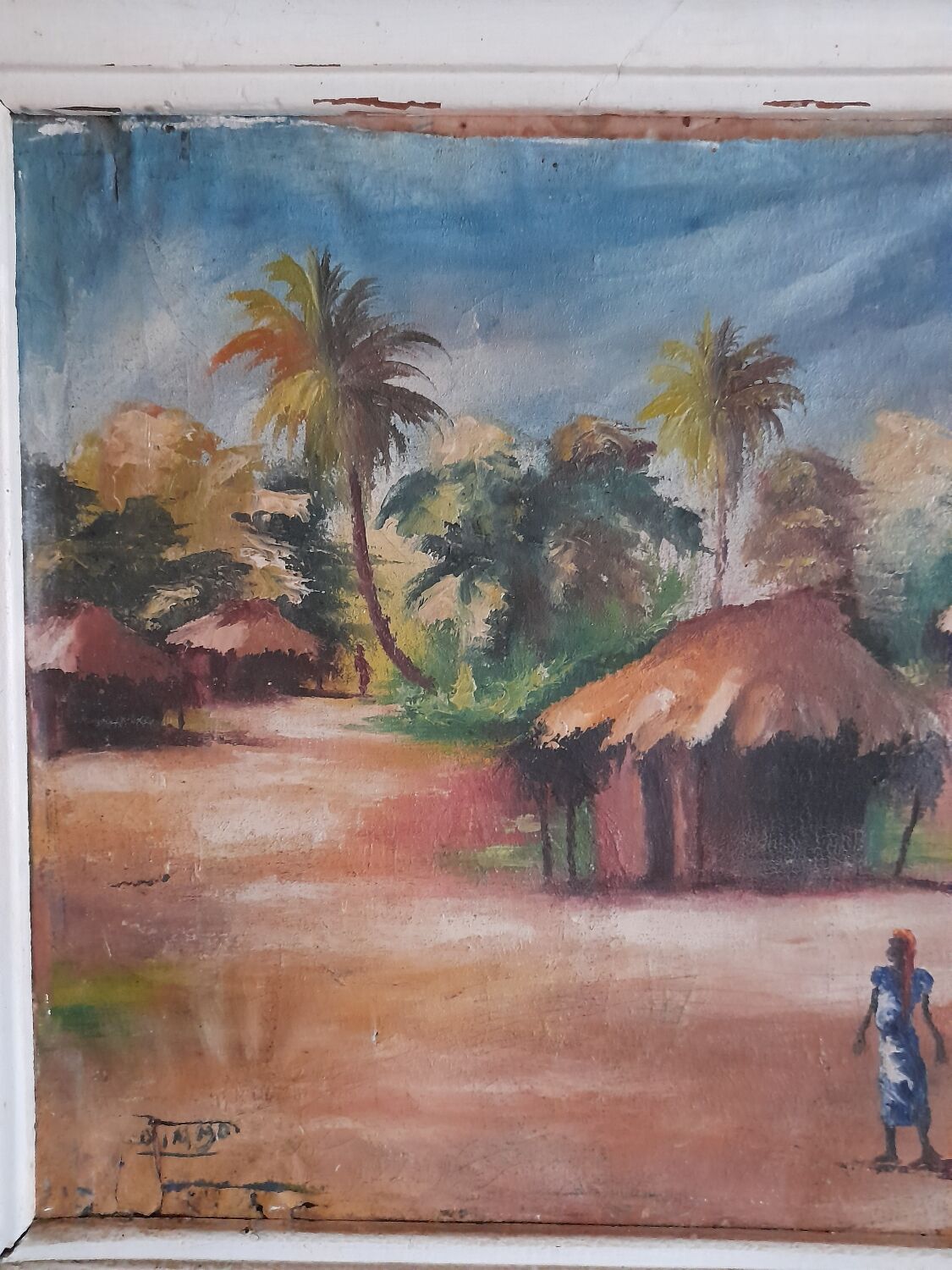 Oil painting signed exotic theme