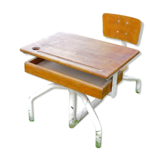 Flexible school desk, vintage 1950-60