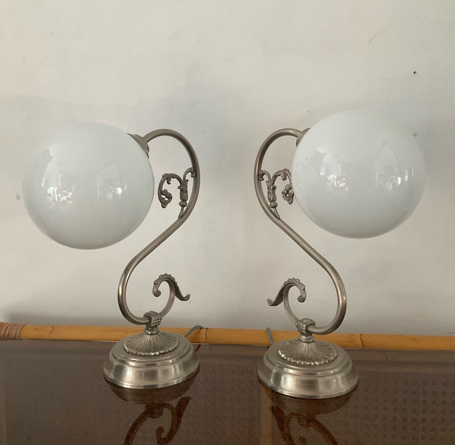 Pair of vintage lamps 70s