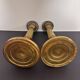 Set of 2 Antique Bronze Candle Holders - Louis XVI Style