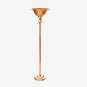 Art deco copper floor lamp