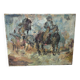Impressionist Oil Painting of Horses