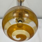 Mid-century Italian Murano glass sphere pendant lamp from 60s