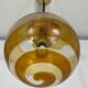 Mid-century Italian Murano glass sphere pendant lamp from 60s