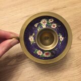 Floral brass chandelier