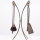 Elegant Brass Fireplace set 1950s France