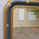 Louis-philippe grey and gilt mirror decorated in the antique style