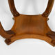 Round Art Deco pedestal table in walnut veneer circa 1930