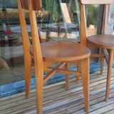 Pair of 1950s bistro chairs
