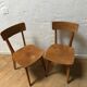 Lot de 4 chaises bistrot années 50