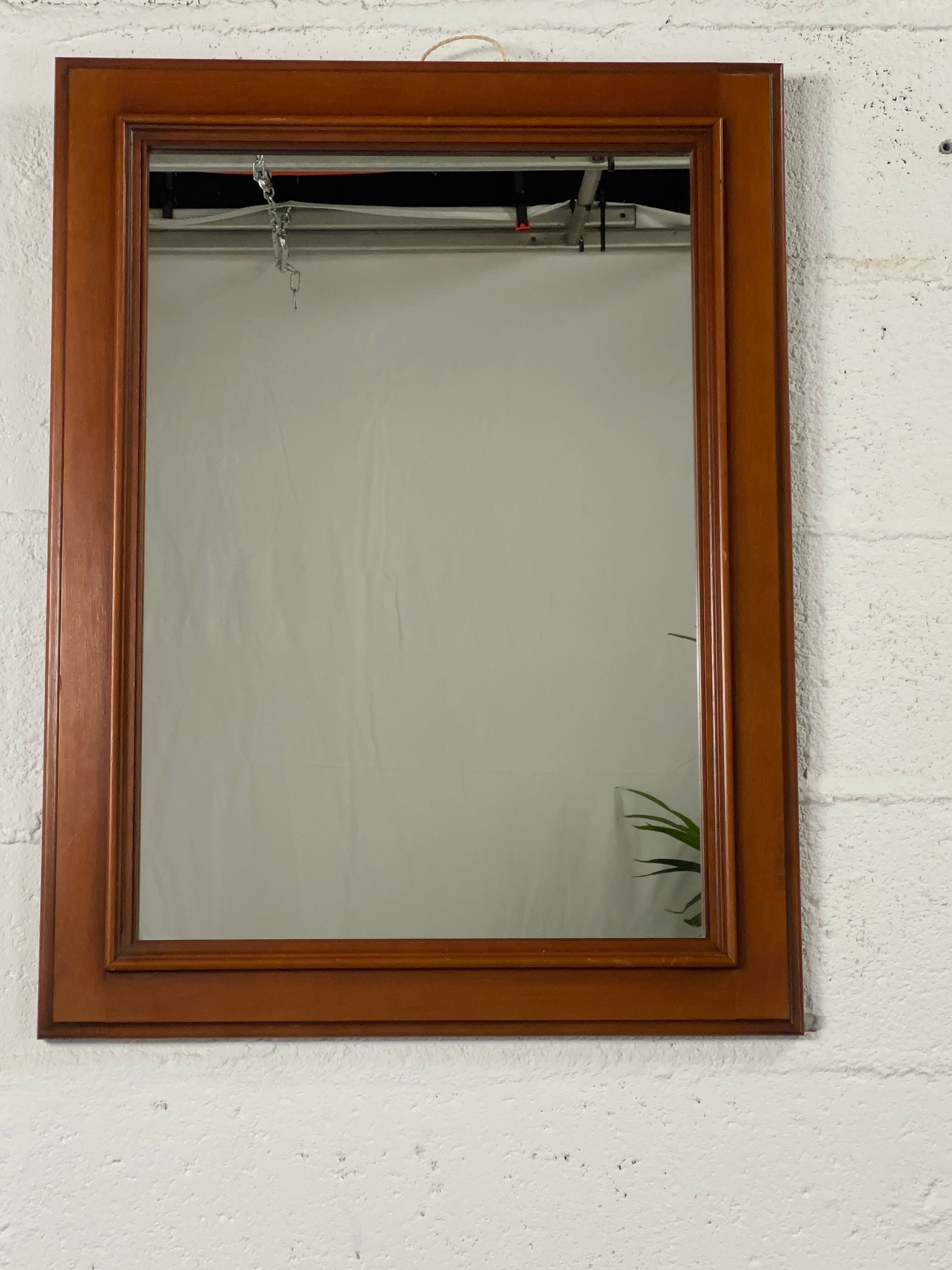 Wooden wall mirror