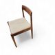 4 Scandinavian teak dining chairs / 1970s