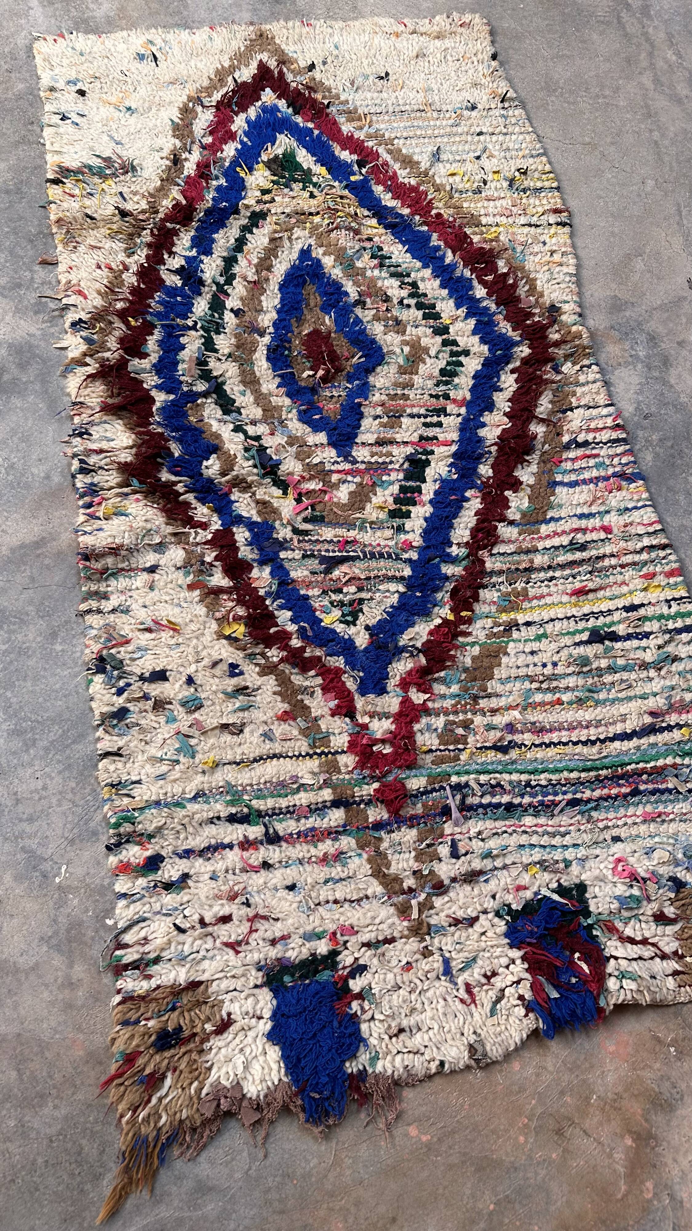 Azilal Colorful Moroccan Rug - 177 x 84 cm