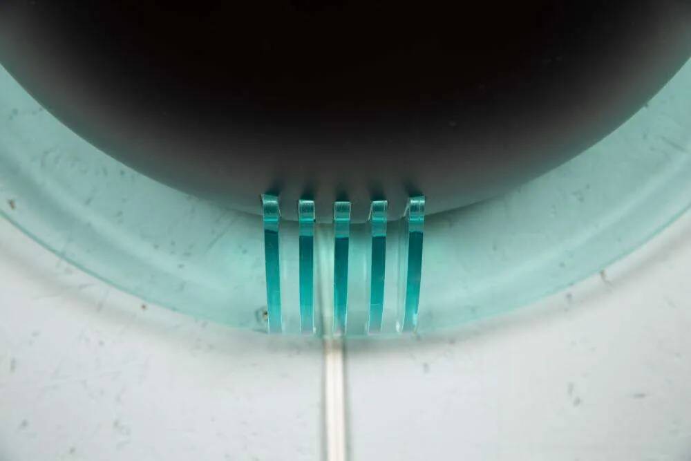 Memphis wall lamp from the 80s, Space Age uplight style.