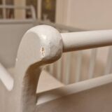 Renovated old cot with wheels