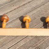 Antique wooden coat rack