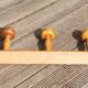 Porte-manteau en bois ancien