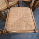 4 wooden and straw chairs – rustic chic style
