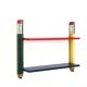 Wall shelf by Pierre Sala, 1980s Memphis Design in primary colours.