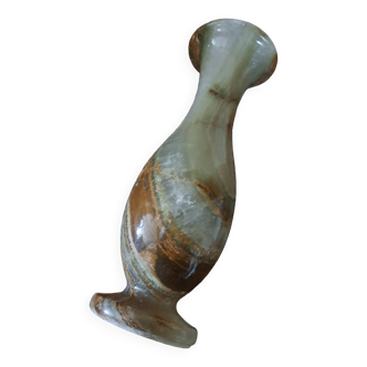 Large onyx baluster vase