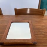 Vintage Scandinavian teak mirror