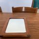 Vintage Scandinavian teak mirror
