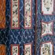 Antique hand-painted Baroque chest folk art cabinet dated solid wood Central Europe, 1865