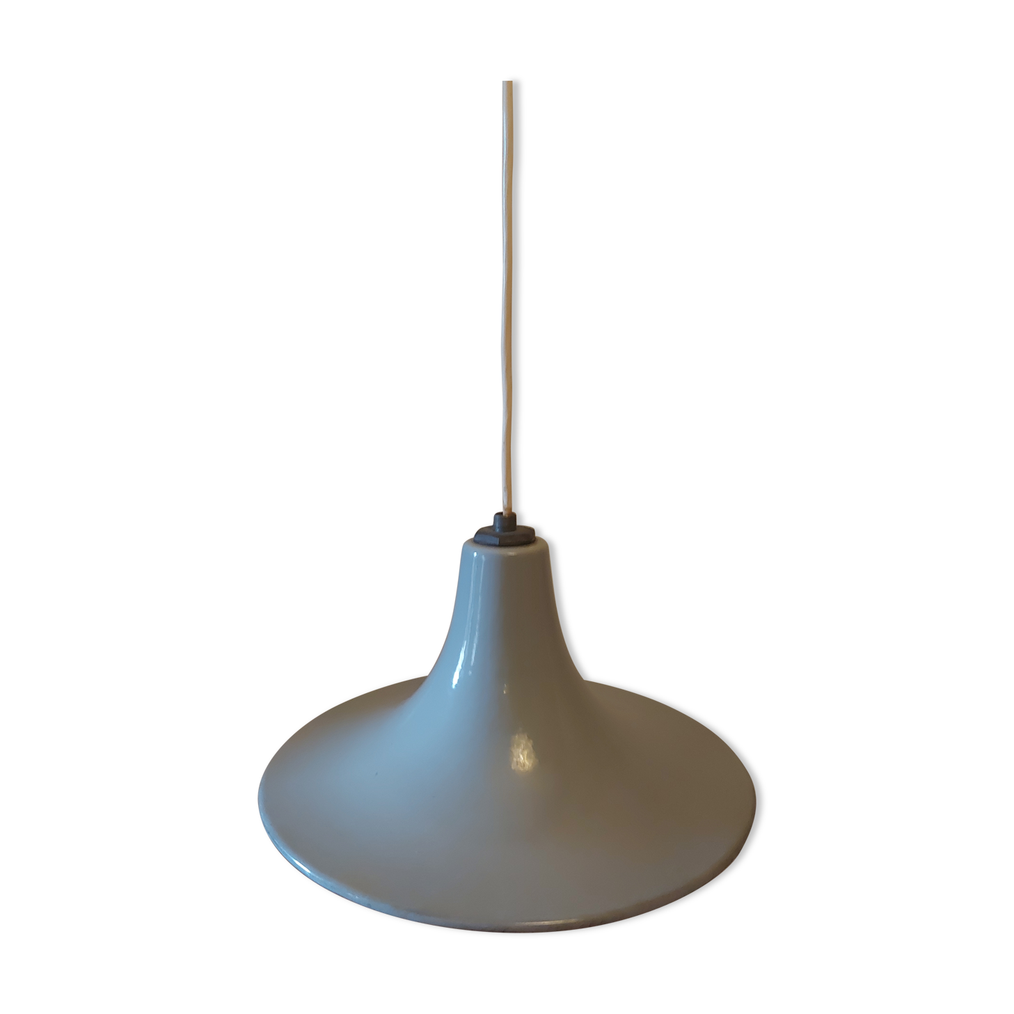 Industrial enamel hanging lamp