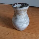 Enamelled stoneware vase Turgis artisanal pottery in Noron La Poterie