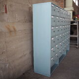Vintage industrial wooden chest of drawers
