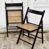 Folding chairs canage and wood