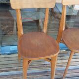Pair of 1950s bistro chairs