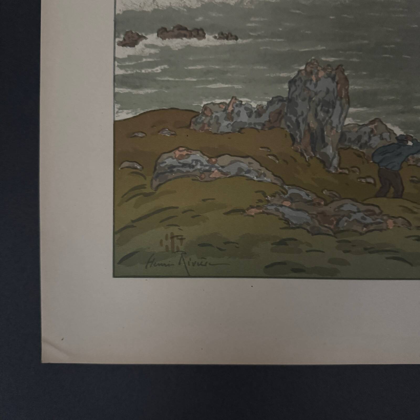 Lithograph by Henri Rivière The Fairytale Hours - The Storm