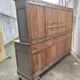 Gray patinated kitchen cabinet