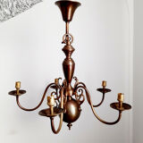 Lustre type hollandais 5 branches ancien
