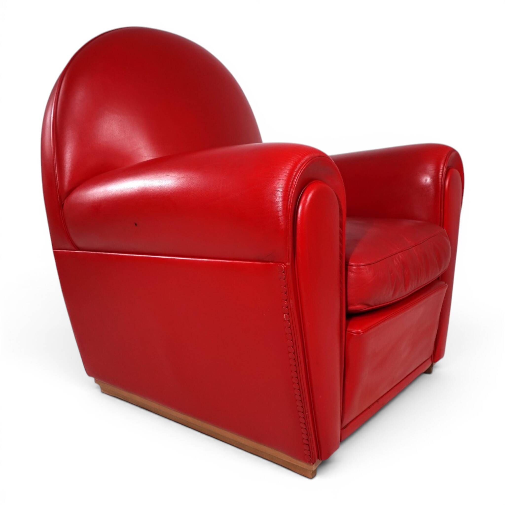 Poltrona Frau Vanity Fair Leather Armchair by Renzo Frau, 1990
