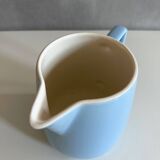 Vintage ceramic jug pastel blue, waku germany, 50's kitchen