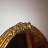 Old mirror with roses