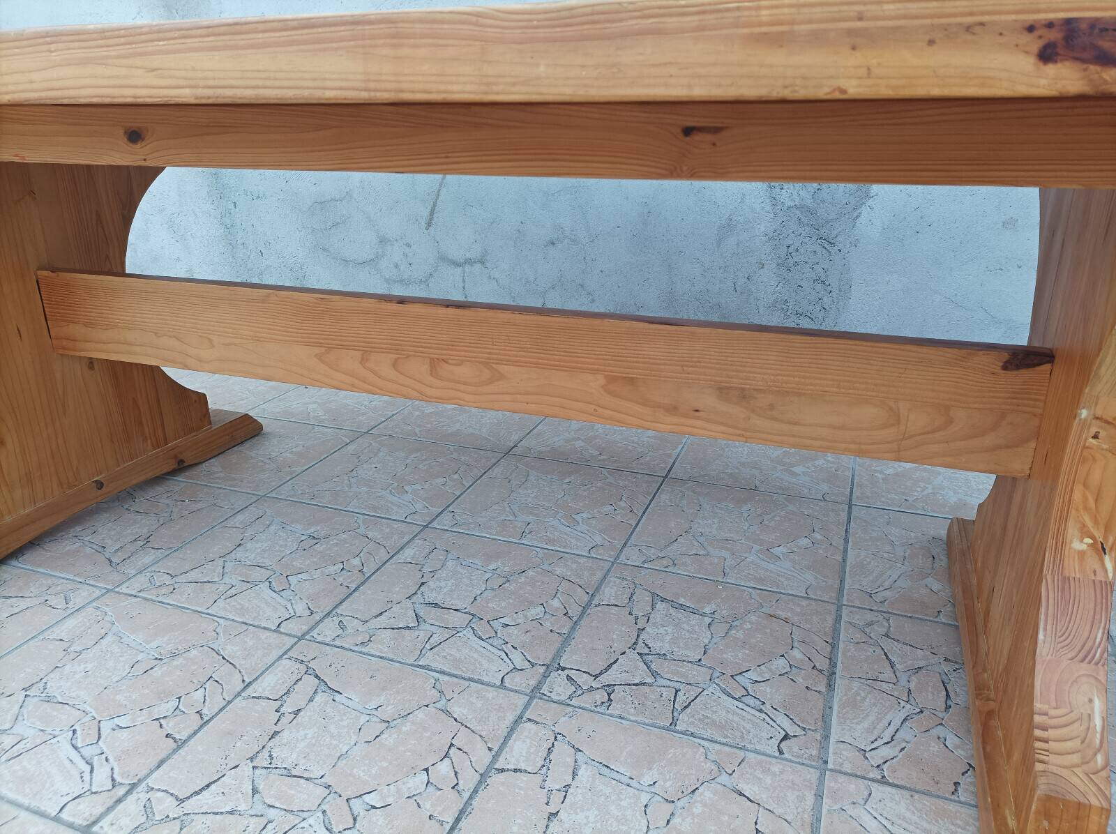 Solid pine farmhouse table