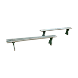 A pair of vintage childrens bench